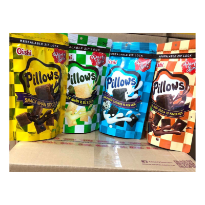 Oishi Pillows Chocolate Hazelnut Flavor 14g x 100 Bags