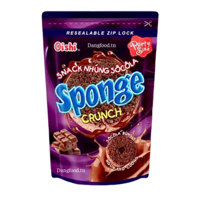 Oishi Sponge Crunch Snack Dipped Chocolate 80g x 20 Bags