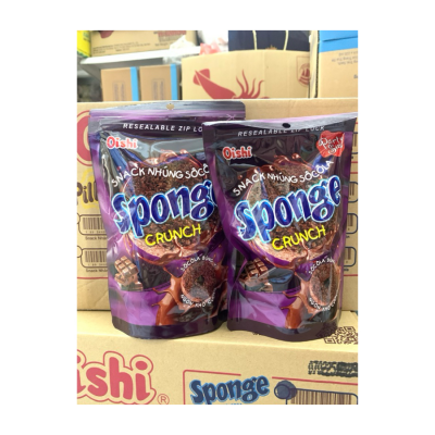 Oishi Sponge Crunch Snack Dipped Chocolate 80g x 20 Bags