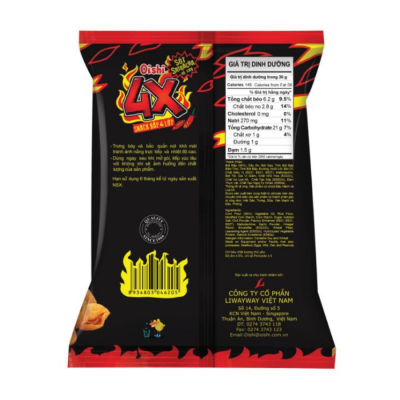 Oishi Snack Corn 4 Layers - Sriracha Sauce Spicy 68g x 60 bags