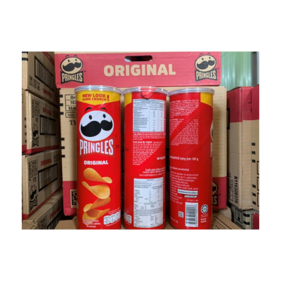 Pringles Potatoes Chips Original 102g x 12 Cans