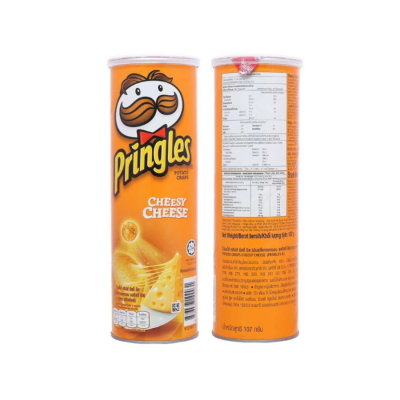 Pringles Potatoes Chips Cheesy Cheese 102g x 12 Cans