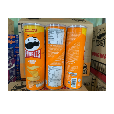 Pringles Potatoes Chips Cheesy Cheese 134g x 12 Cans