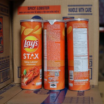 Lay's Stax Spicy Lobster Potato Chips - 100g VN x 16 Cans