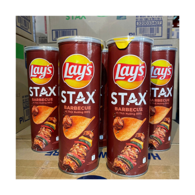 Lay's Stax BBQ Flavor Potato Chips 100g VN  x 16 Cans