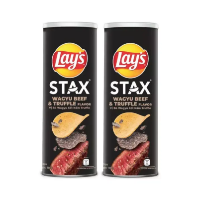 Lay's Stax Wagyu Beef & Truffle Chips NEW 100g x 16 cans