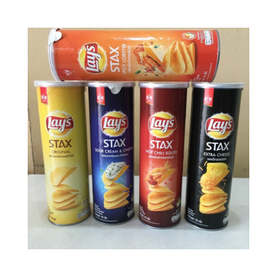 Lay's Stax Original Potato Chips - Halal 150g x 18 Cans