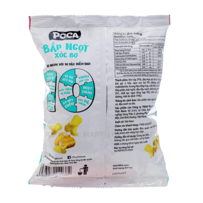 Poca Partyz Sweet Corn Butter Shock Snack 60g x 70 Bags
