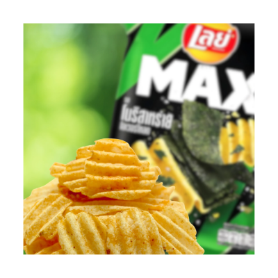 Lay's  Max Seaweed Chip NEW 75g  x 40 Bags