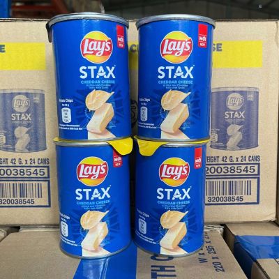 Lay's Stax Cheese Flavored Potato Chips 40g VN x 24 Cans