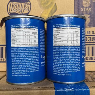 Lay's Stax Cheese Flavored Potato Chips 40g VN x 24 Cans