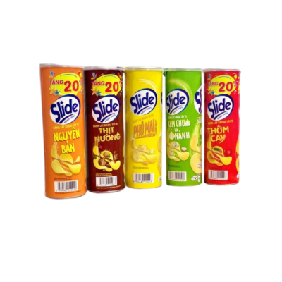 Slide Potato Crisps Sour Cream & Onion Snack 90g x 14 Cans