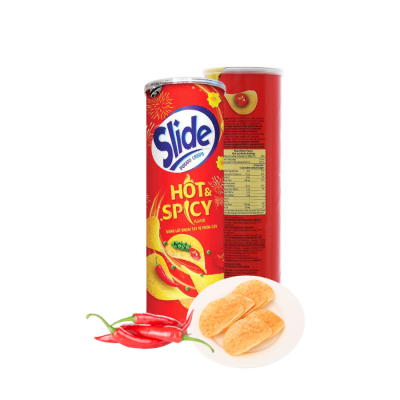 Slide Potato Crisps Hot Spicy 145g x 14 Cans