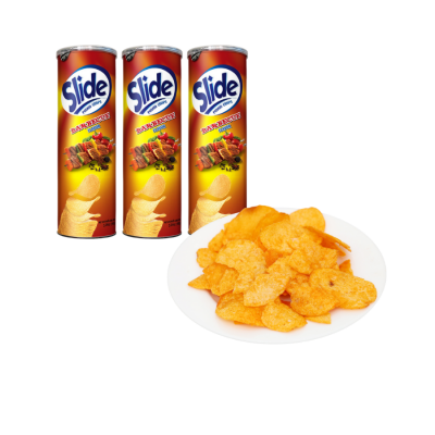 Slide Potato Crisps Barbecue 145g x 14 Cans