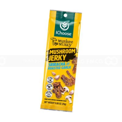 Mushroom Jerky Sriracha and Roasted Garlic 25g