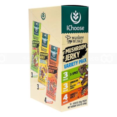 Mushroom Jerky Mix Variety Flavor 25g