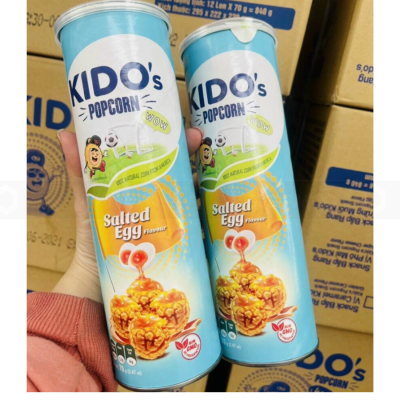 Wholesale Kido's Popcorn Salted Egg 70g x 12 Cans