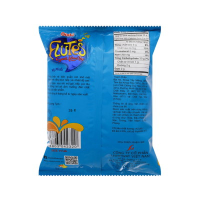 Oishi Flutes Snack Potatoes Salt 68g x 60 Bags