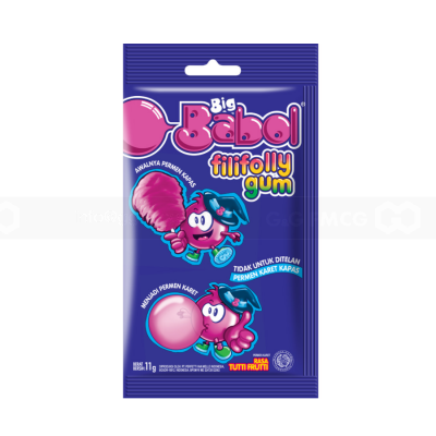 Wholesale Big Babol Filly Folly Gum Fruit 11g x 12 Bags x 6 Box