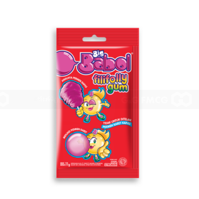Big Babol Filly Folly Gum Strawberry 11g x 12 Bags x 6 Box