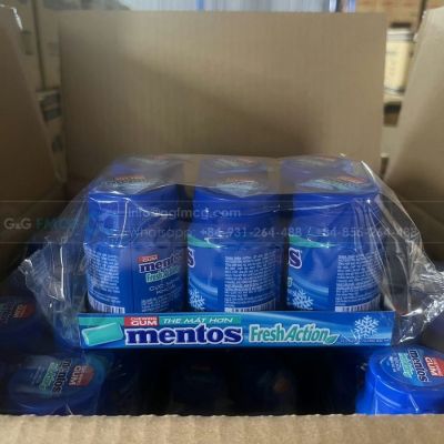 Wholesale Mentos Fresh Action Gum 56g x 6 Jars x 12 Boxes