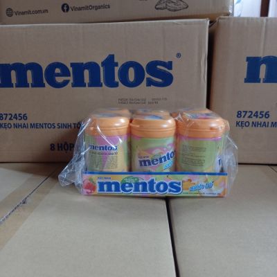 Wholesale Mentos Smoothy Candy (Strawberry, Banana, Melon) 90g x 6 Jars x 8 Boxes