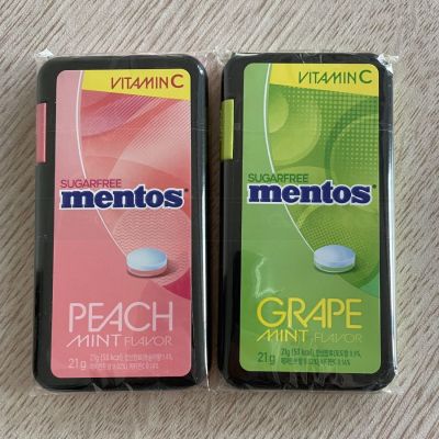 Wholesale Mentos Peach Flavor 17.5g x 12 Jars x 12 Boxes