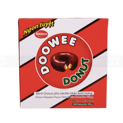 Wholesale Doowee Donut Chocolate Topping Cake With Egg Cream 290g (10 x 29g) x 10 boxes