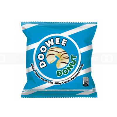 Doowee Donut White Chocolate Cake Filled with Milk Cream 290g (10 x 29g) x 10 boxes