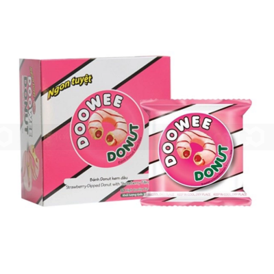 Wholesale Doowee Donut Strawberry Cake 290g (10 x 29g) x 10 boxes