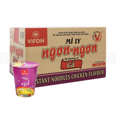 Wholesale Vifon Ngon Ngon Chicken 60g x 24 Cups
