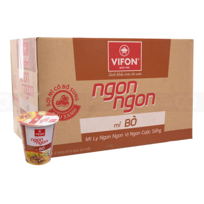 Wholesale Vifon Ngon Ngon Minced Pork 60g x 24 Cups