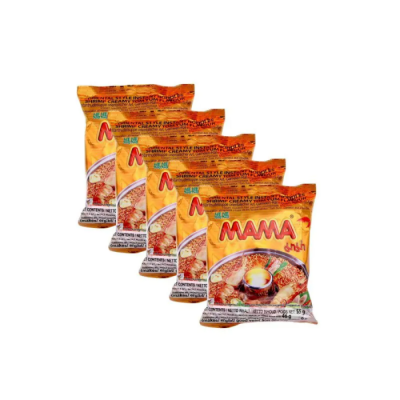 MaMa Instant Noodles Shrimp Creamy Tom Yum Flavour 55g x 30 Bags x 6 Boxes