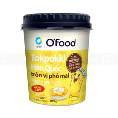 O'Food Korean Tteokbokki Round Non-Spicy Cheese Flavor 105g