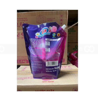 Lix Laundry Detergent with Thousand Flowers Fragrance 2.6kg x 4 Bags