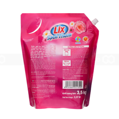 Lix Laundry Detergent Scented Summer Sun 3.5kg x 4 Bags