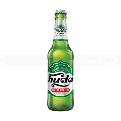 Wholesale Huda Green Beer 4.7% ABV 330ml Glass Bottles x 24 Bottles