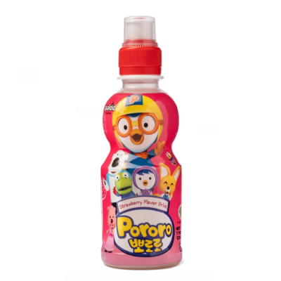 Pororo Strawberry Flavor Fruit Drink 235ml x 24 Bottles