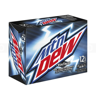 Mountain Dew Can Voltage 12oz x 24 cans