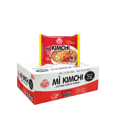 Otoki Kimchi Ramen 960g  (120g x 8 Bags) x 10 Blocks