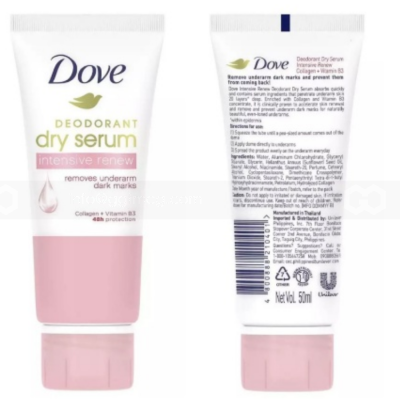 Wholesale Dove Deodorant Dry Serum Collagen + Vitamin B3 50ml x 24 pcs