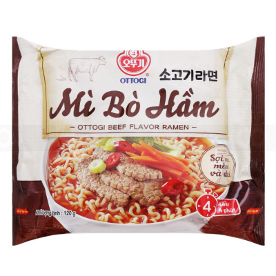 Ottogi Beef Ramen 120g x 20 Bag (Halal)