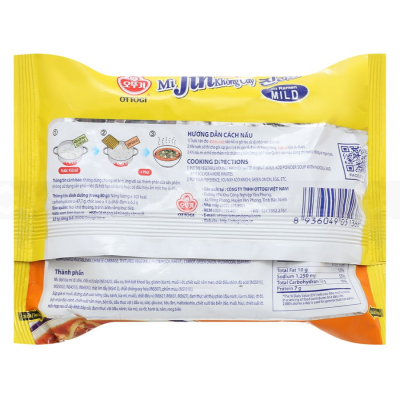 Ottogi Mini Jin Ramen Mild 80g x  30 Bag (Halal)
