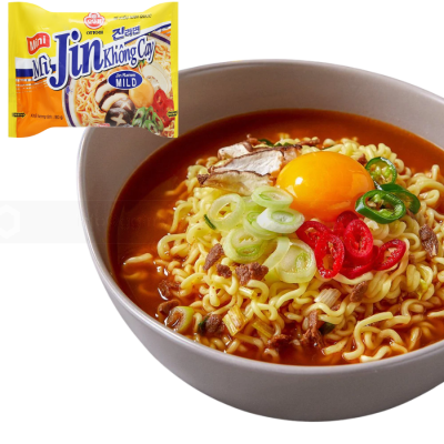 Ottogi Mini Jin Ramen Mild 80g x  30 Bag (Halal)
