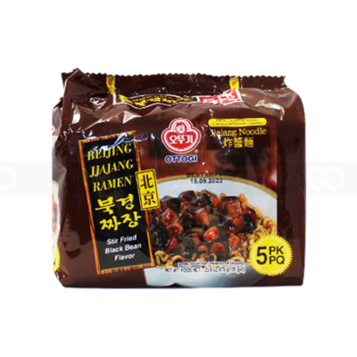 Ottogi Beijing Jjajang Ramen 675g (135g x 5 Bag) x 8 Block (Halal)