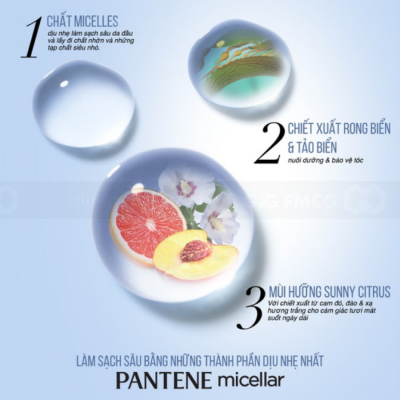 Wholesale Pantene Conditioner Micellar Series Detox & Purify Algae Extract Light 300ml x 12 Bottles