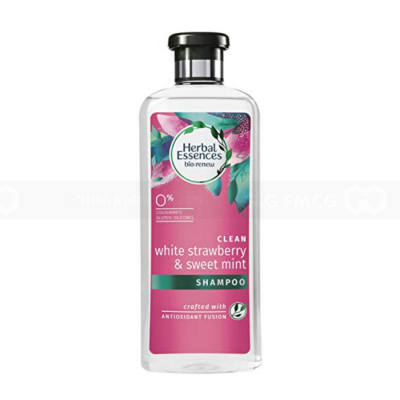 Wholesale Herbal Essences Shampoo White Strawberry & Sweet Mint 400ml x 6 Bottles