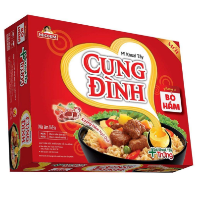 Cung Dinh Stewed Beef Instant Noodle 78g x 30 Bags