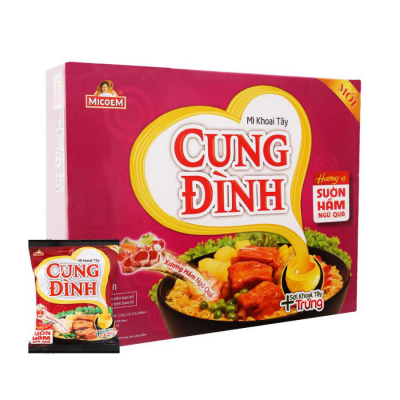 Cung Dinh Stewed Sparerib With Five Fruits Instant Noodle 80g x 30 bags
