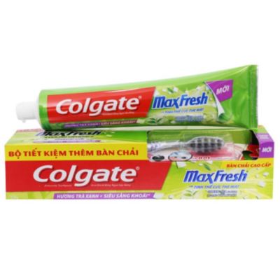 Wholesale Colgate Maxfresh Green Tea + Free Toothbrush 225g x 36 Boxes